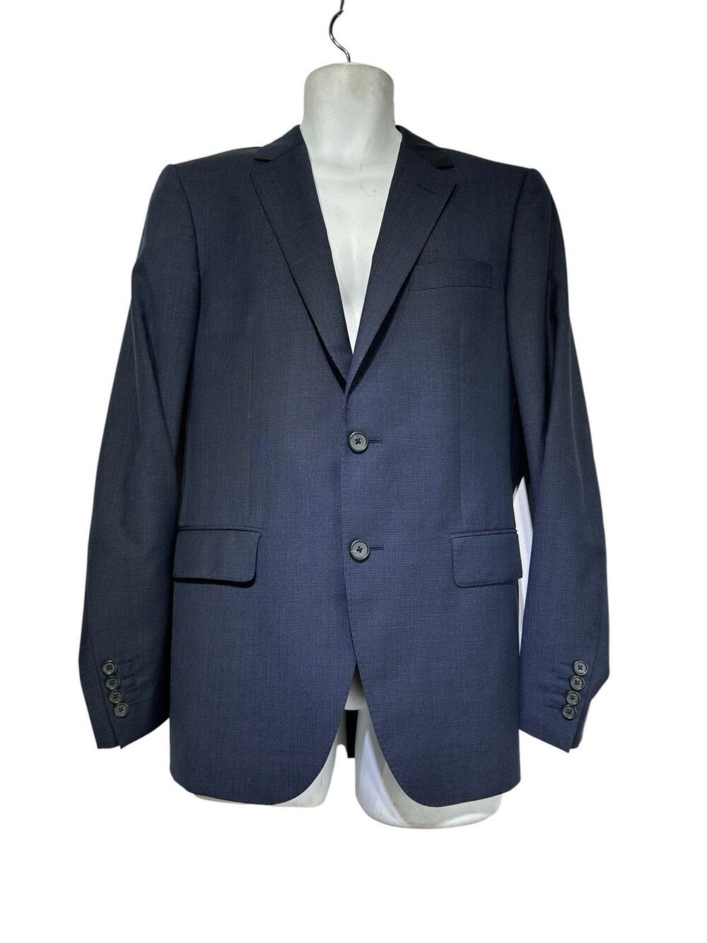 Lanvin mens Size 40 blue wool sports coat blazer